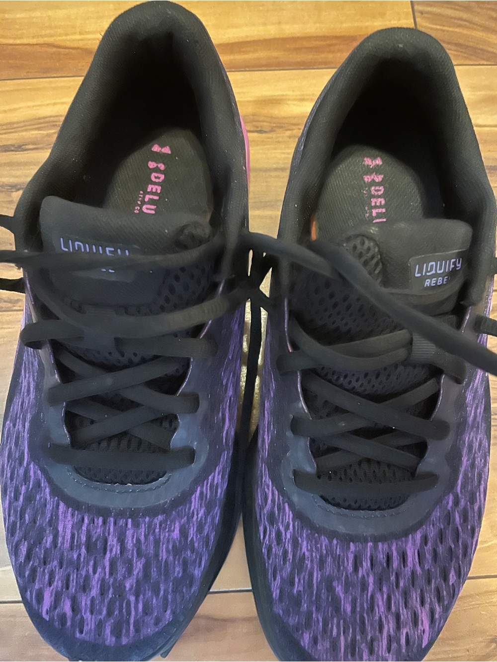 Under Armour liquify rebel Women's Black & Purple Running Shoes size 7.5 - Picture 3 of 7